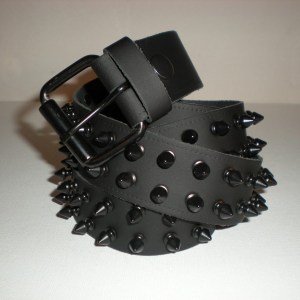Ceinture Cuir 2 Rangs de Pointes