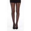 Collant Noir Rayures Stripes Haute Qualité