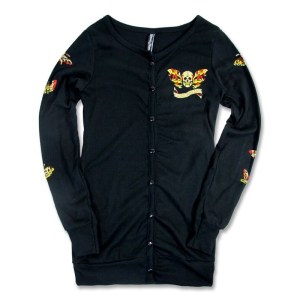 Cardigan Noir Gypsy Moth
