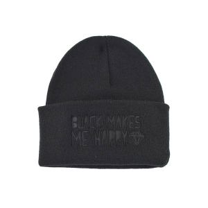 Bonnet Black Makes Me Happy Noir