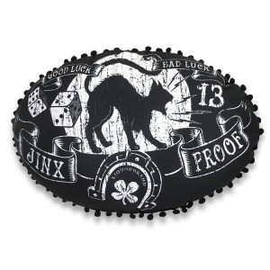 Coussin Jinx Proof Design Retro Noir