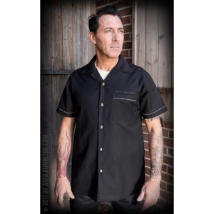 Chemise Noire Rock This Town Stray Cats