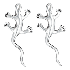 Boucles pour Oreilles Lézards Argent