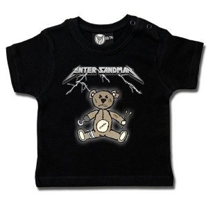 t-shirt bébé enter sandman