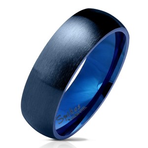 bague bleue mat