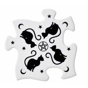 Puzzle Black Cat Dessous de verres