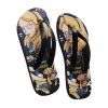 Tongs Noires Imprimées Alice
