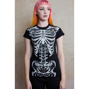 T-shirt Cage Thoracique Phosphorescent