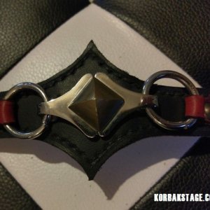 Bracelet Gothic Cuir Noir