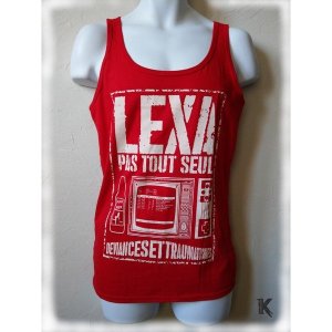 Débardeur Lexa Pas Tout Seul Rouge
