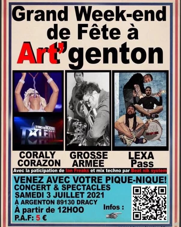 Retrouvez Lexa à Argenton 89