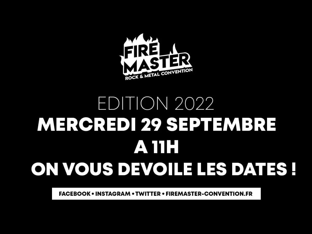FireMaster Convention 2022 Annonce