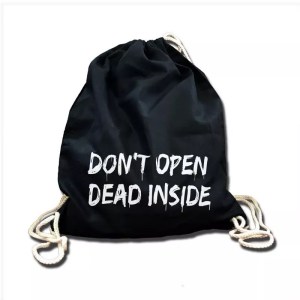 Sac à dos Don't open Dead inside noir