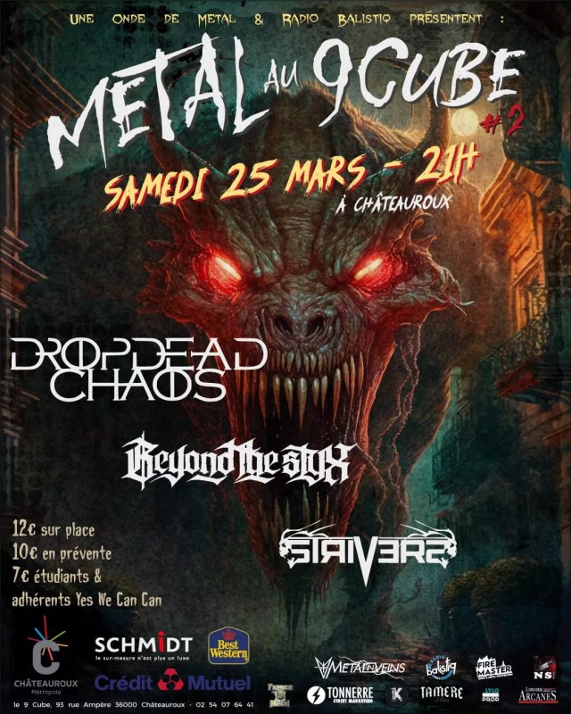 DROPDEAD CHAOS + BEYOND THE STYX + STRIVERS