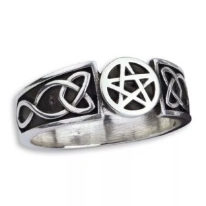 Bague Celtique Pentagramme en Argent