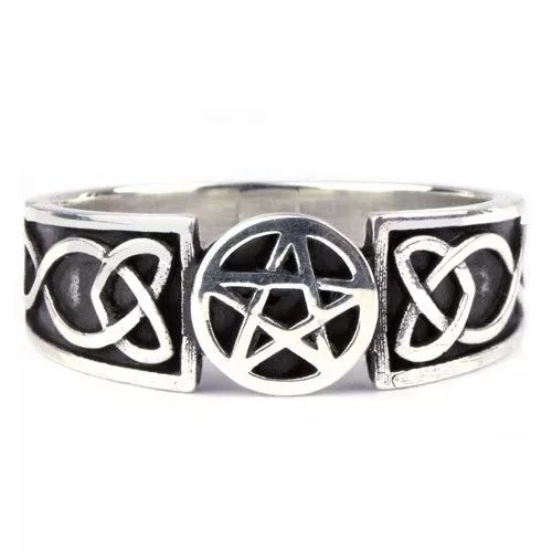 Bague Celtique Pentagramme en Argent