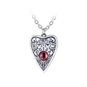Pendentif Planchette Ouija avec Oeil de Chat en étain