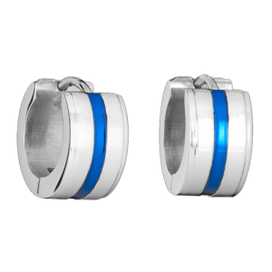 Anneaux Acier Ligne Bleue en Acier Inoxydable