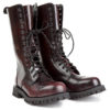 Boots Cuir Bordeaux
