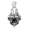 Pendentif en Argent avec Grenat Haute Qualité