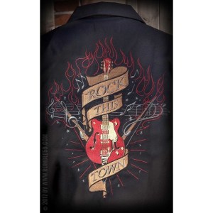 chemise noire rumble59 rockabilly, psychobilly, rockwear