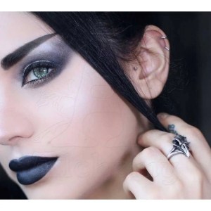 Bague Crâne Corbeau en Etain