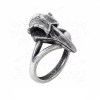 Bague Crâne Corbeau en Etain