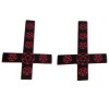 barrettes croix inversée