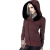 Veste à Capuche Zippée Mauve Design Hyraw