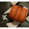 Bracelet de Force Cuir Orange Black