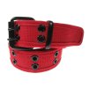 ceinture militaire coton rouge