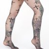 Collant Nylon Croix Noire Haute Qualité