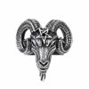 Bague Baphomet en Etain Fait Main en Angleterre