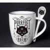 Mug à cuuillère purrfect brew en porcelaine