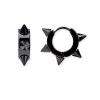 Anneaux Pointes Noirs pour Oreilles