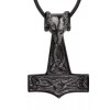 Pendentif Noir Marteau de Thor