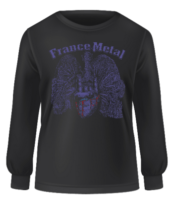 T Shirt Manches Longues Heart Of Metalhead France Metal