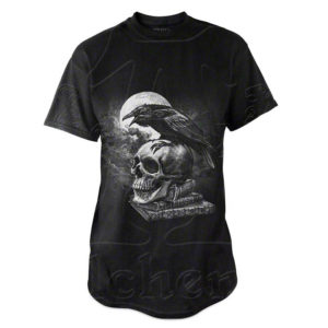 T-Shirt Noir Corbeau de Edgar Allan Poe