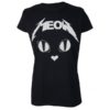 T-shirt Metal Meow Noir