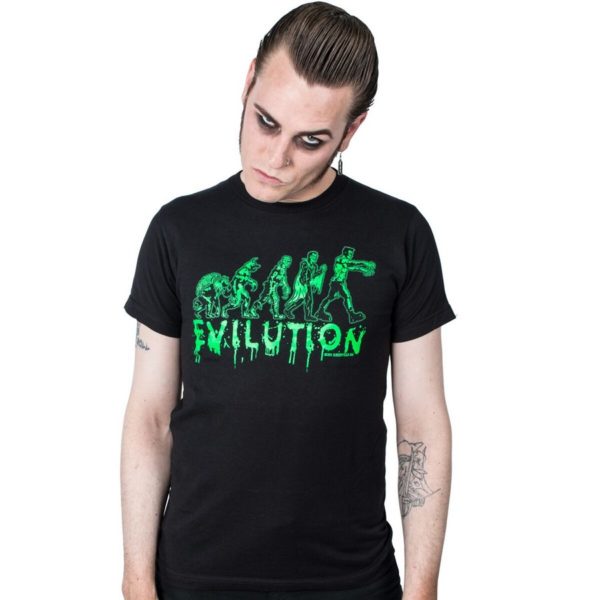 T-shirt Noir Design Evilution