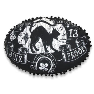 Coussin Jinx Proof Design Retro Noir