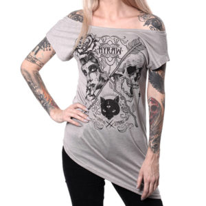 T-shirt Duel Design Hyraw Gris Clair