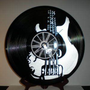 Horloge Basse Vinyles Création Originale