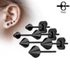clous pour oreilles cônes 4mm