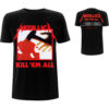 T-shirt Metallica Design Kill Em All Tracks