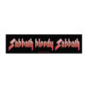 Patch Black Sabbath Licence Sabbath Bloody Sabbath