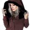 Hyraw clothing woman hooded zipper