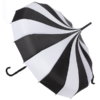 Parapluie Pagode Noir et Blanc Vintage Gothique