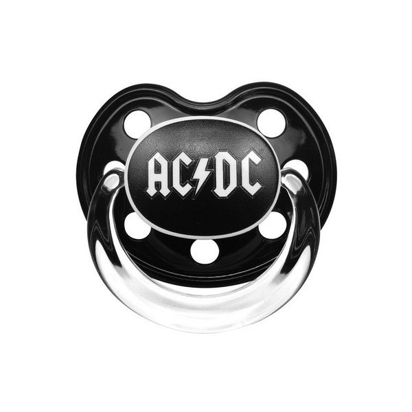 tétine logo AC/DC noire novatex