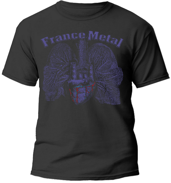 T Shirt Heart Of Metalhead France Metal